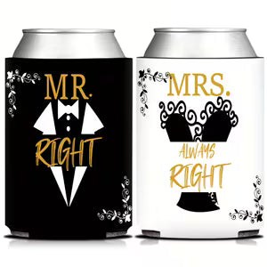 Mr Right & Mrs Right Can Coolers