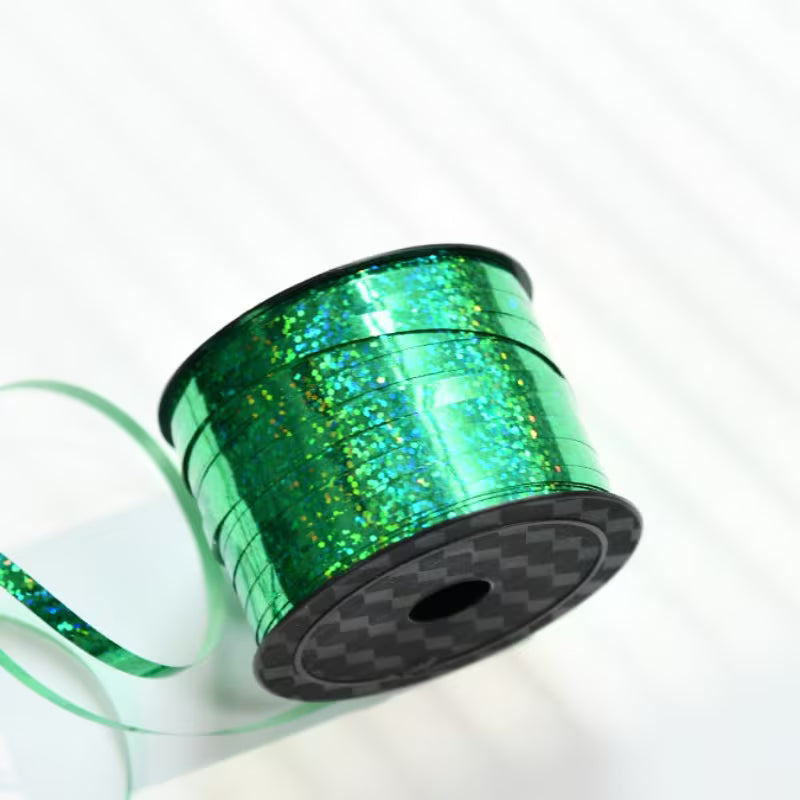 1 Roll 91.44 meter Shiny Metal Balloon Ribbon (green)