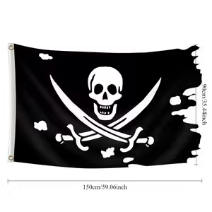 Jolly Roger Pirate Flag - Single Sided 90x150cm