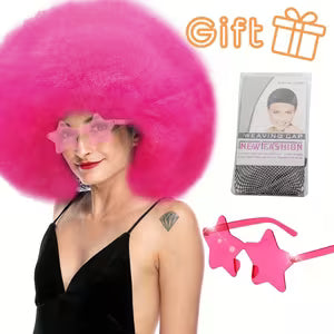Afro Wig (30cm / Pink)