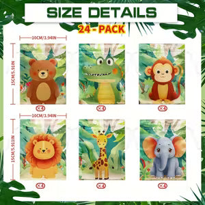 Jungle Animal Drawstring Bags