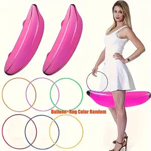 5pcs Inflatable Banana ring Toss Game Kit