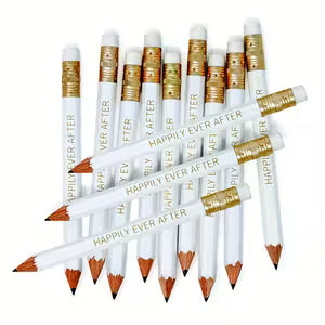 25pcs 'Happily Ever After' Mini Pencils