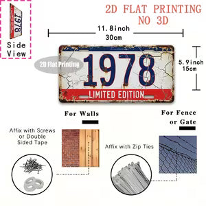 Vintage Metal Sign - Limited Edition 1978