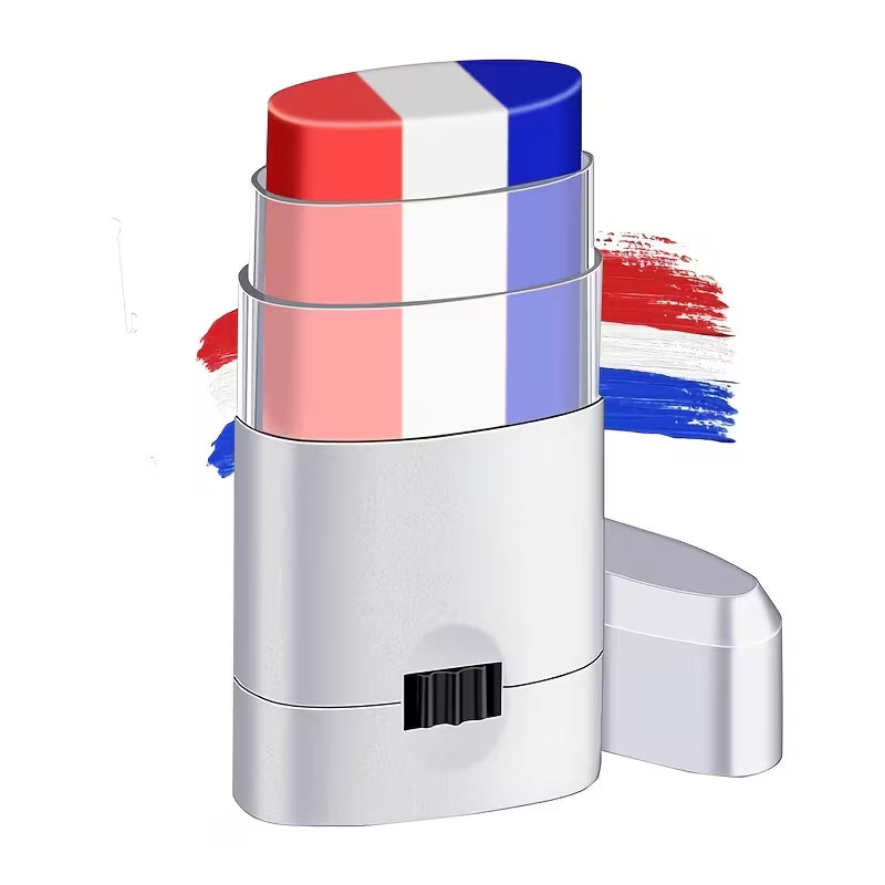 Red, White & Blue Sports Eye Face Paint