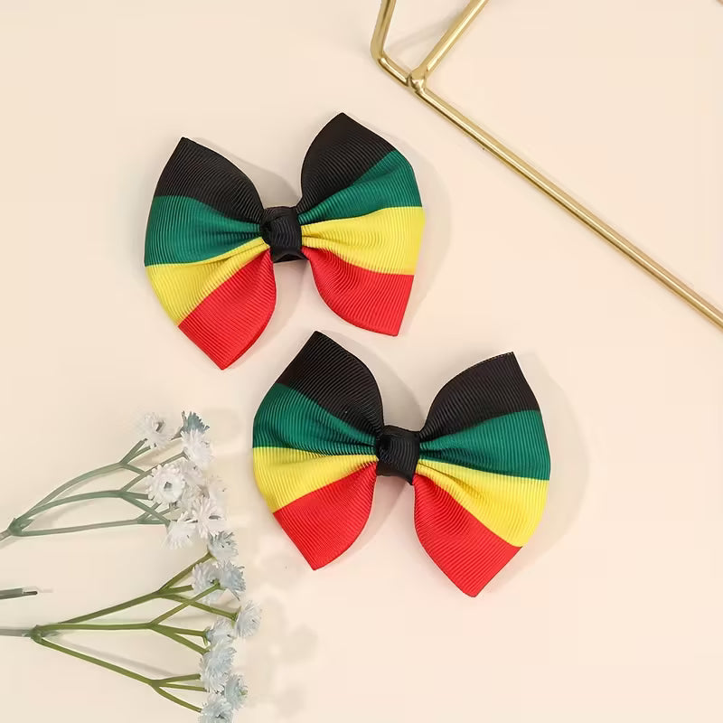 Set of 2 Reggae-Themed Hair Clips