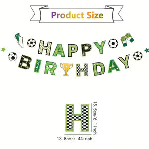 Happy Birthday Soccer Banner