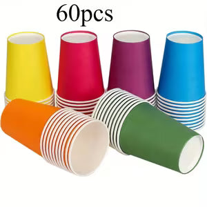 60pcs Colorful Paper Cups