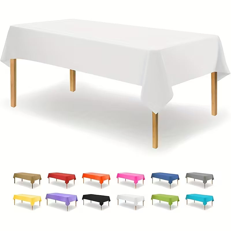 Durable Party Tablecloth - White