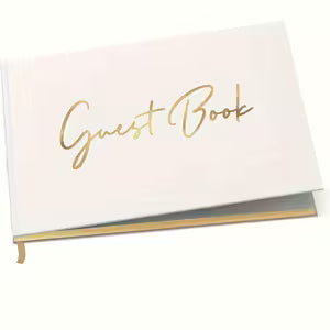 Elegant White Guest Book