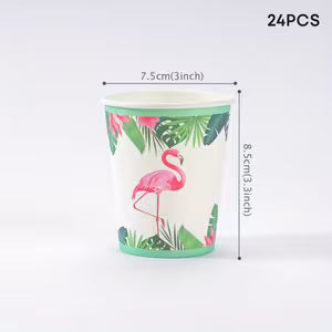 Tropical Flamingo Party Cups