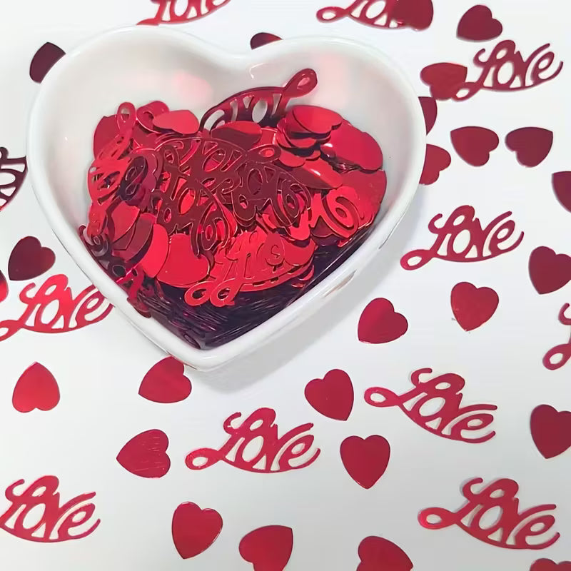 Red Heart Confetti