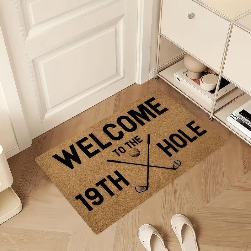 Golf-Themed Welcome Doormat