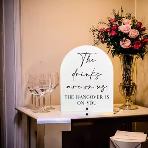 1-Piece White Acrylic Decorative Stand