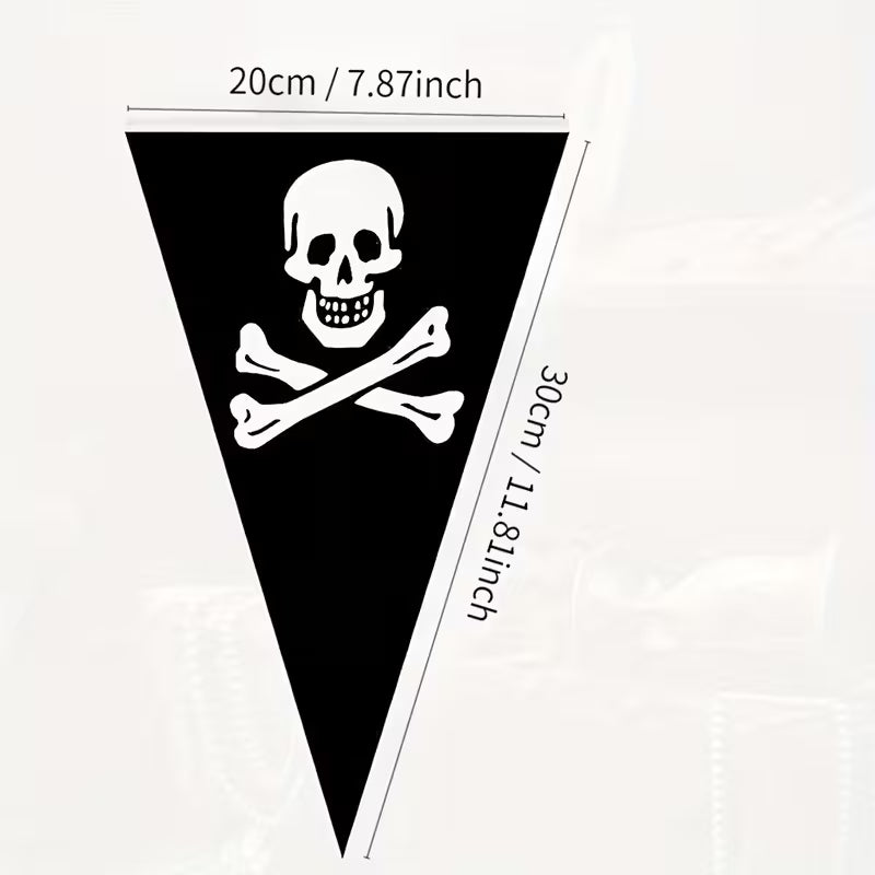 10m Pirate Flag Banner