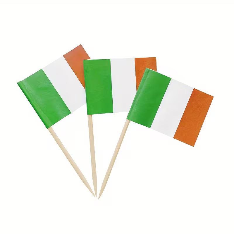 Irish Flag Toothpick Pennants