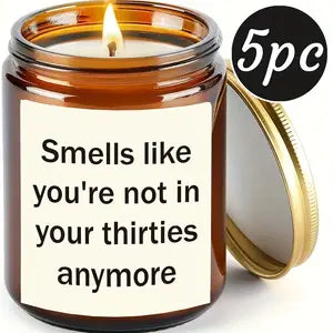 40th Birthday Candle Sticker- "Smells Like You're Not in Your Thirties Anymore"