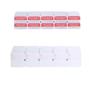 Colored Raffle & Event Tickets – Red