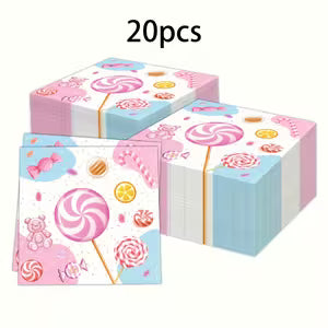 Candy Sweets Lollipops Paper Napkins