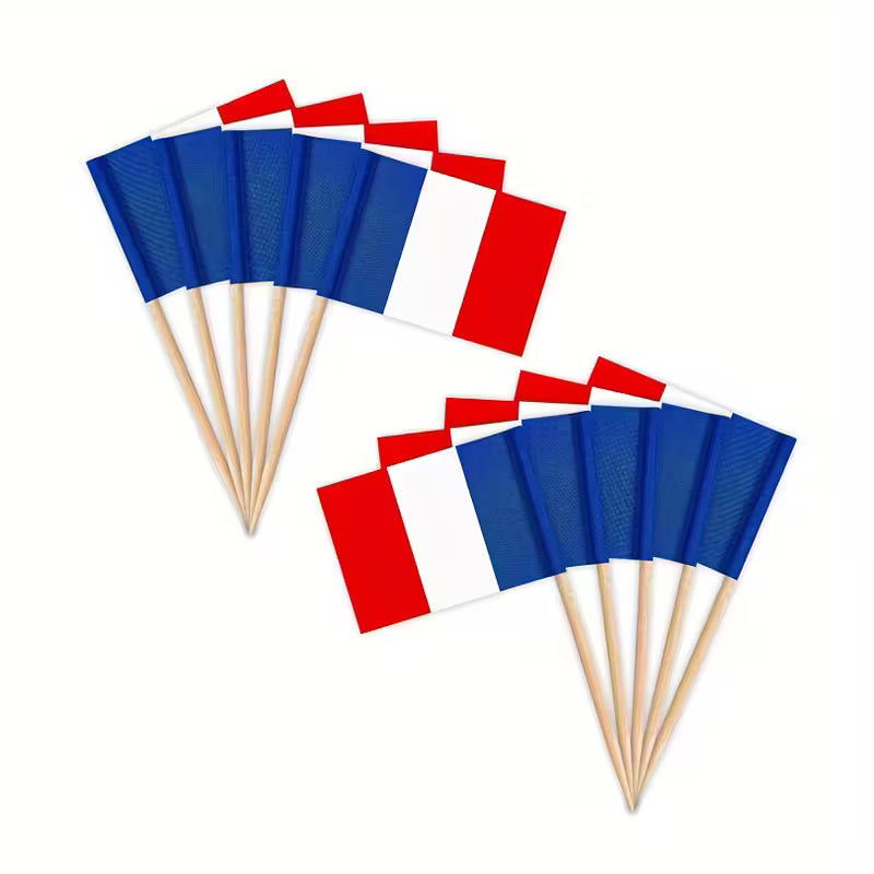 French Flag Toothpick Flags