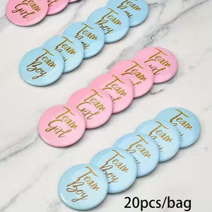 5pcs Team Boy Badges