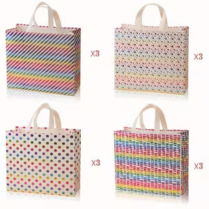 Large Glossy Gradient Print Gift Bags