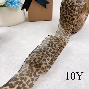 Tiger Themed Ribbon Double-Sided Satin Ribbon