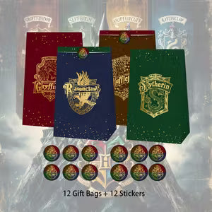 24pcs Badge Pattern Party Favor Paper Bags