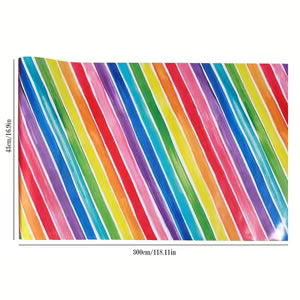 Rainbow Striped Wrapping Paper