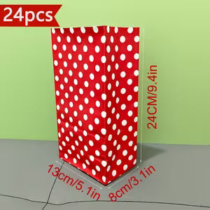 Polka Dot Kraft Paper Gift Bags