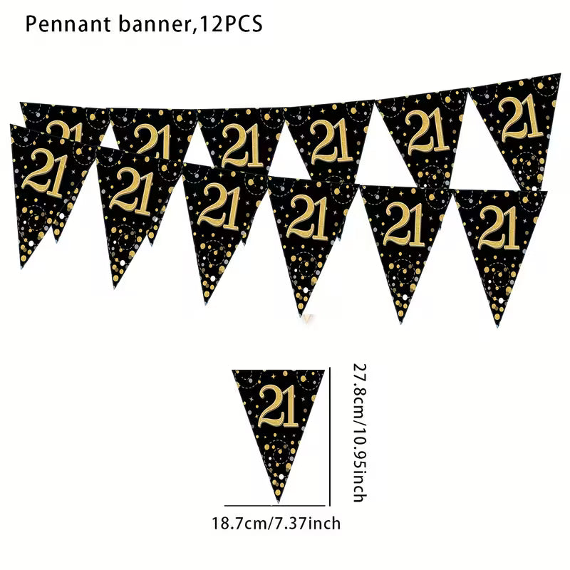 Black & Gold Birthday Banner (21)