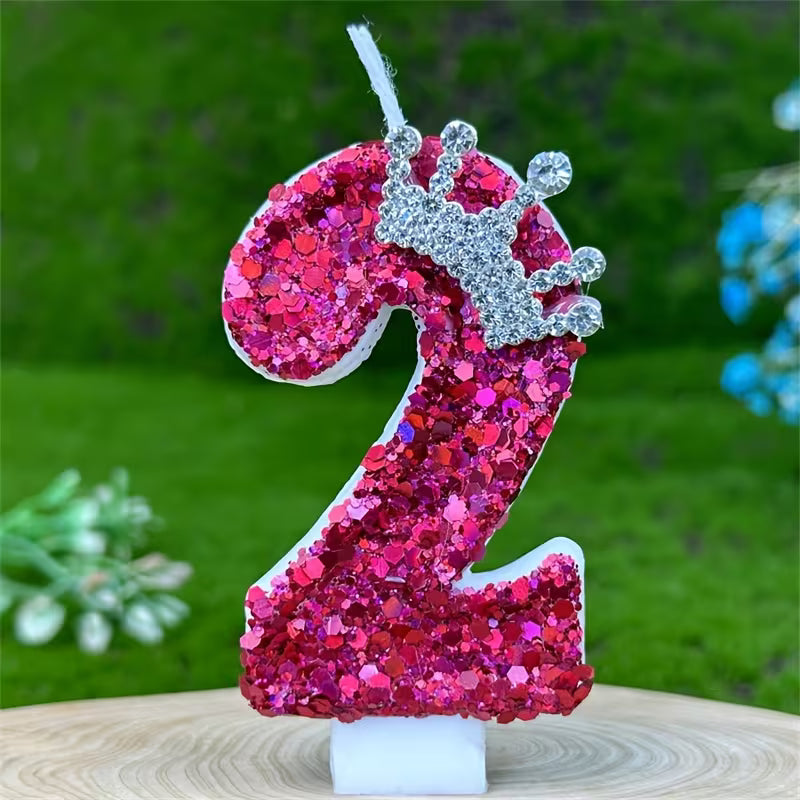 1pc Sparkling Birthday candle (No 2)