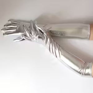 Long Gloves Silver