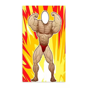 Muscle for Man Fitness Photo Backdrop
