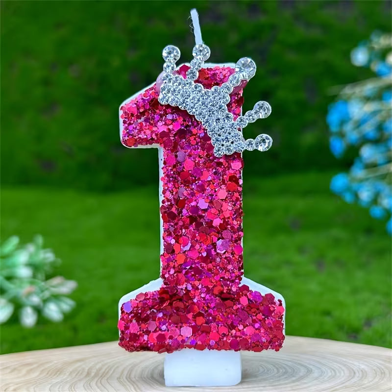 1pc Sparkling Birthday candle (1 yr )