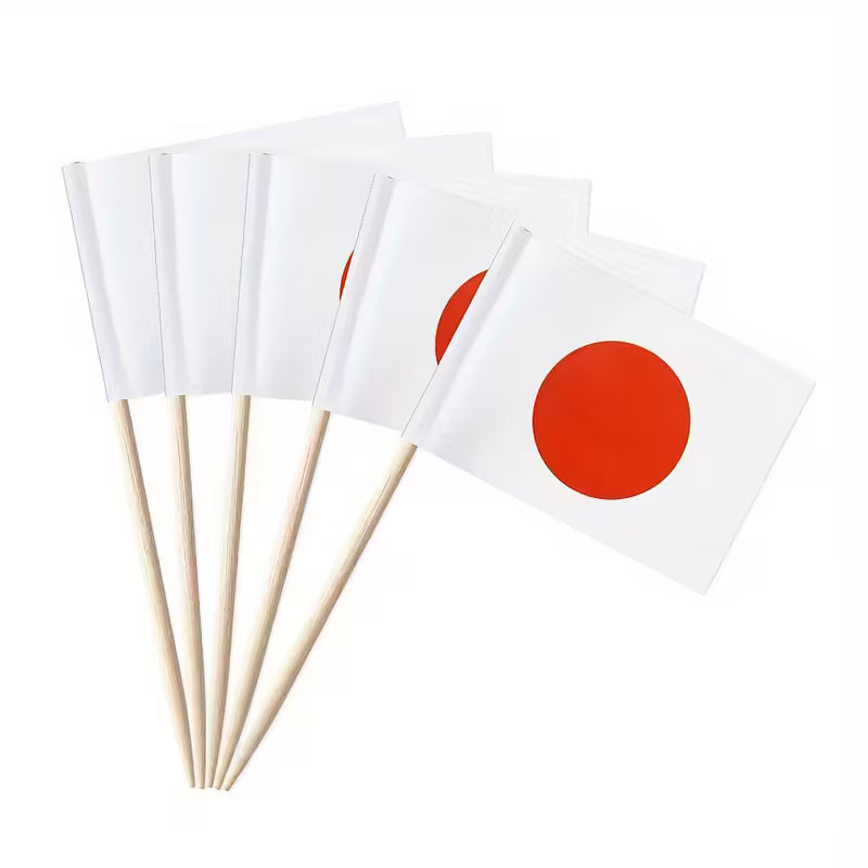 Japanese Flag Toothpicks