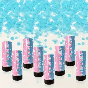 4pcs Blue Gender Reveal Confetti Poppers Cannon