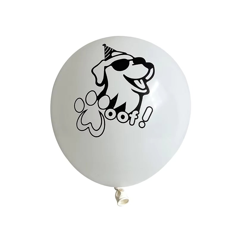 12" Cool Dog Woof Animal Balloons
