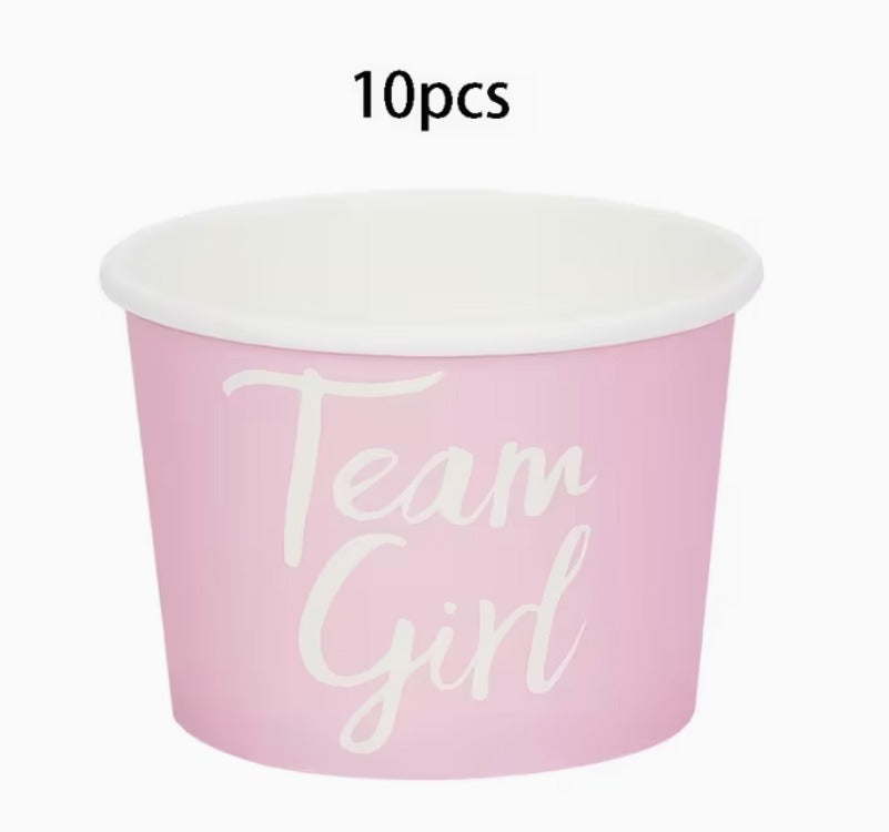 10pc Pink Gender Reveal Cups