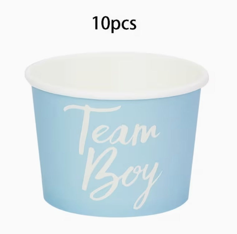 10pc Blue Gender Reveal Cups