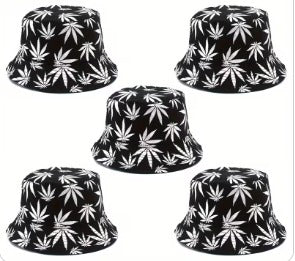 1 pc Retro Fashion Bucket Hats - Black