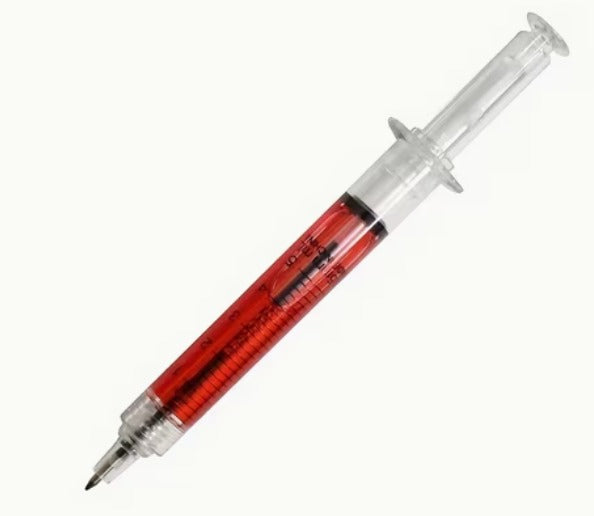 1 pc Red Syringe-Shaped Pens