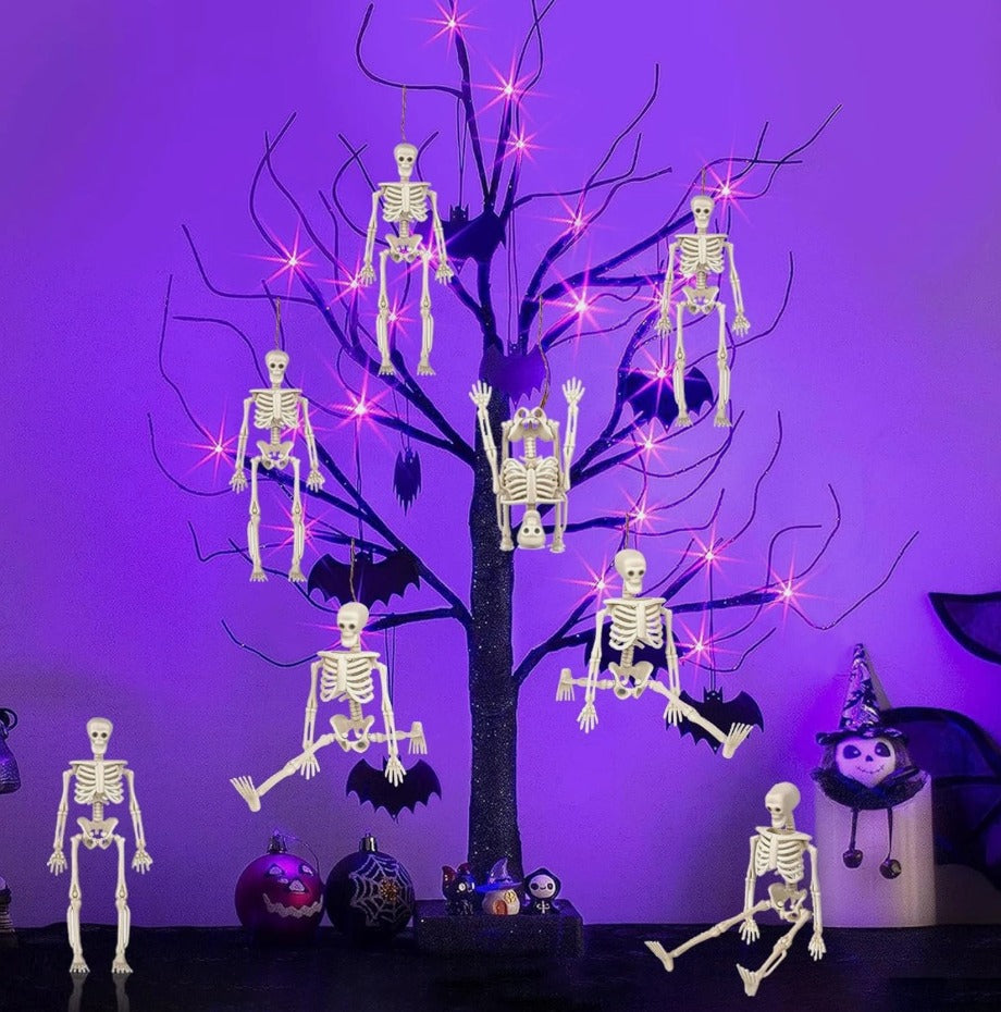 Mini Skeleton Figurines – 4 Pack