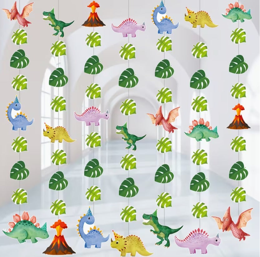 7pcs Dinosaur Garland Set