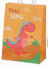 10 pcs Dinosaur Themed Party Favor Bags - Baby Dino