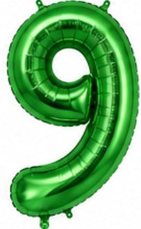 16" Foil Number Balloon - Green
