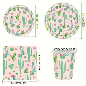 Desert Cactus Theme Party Set
