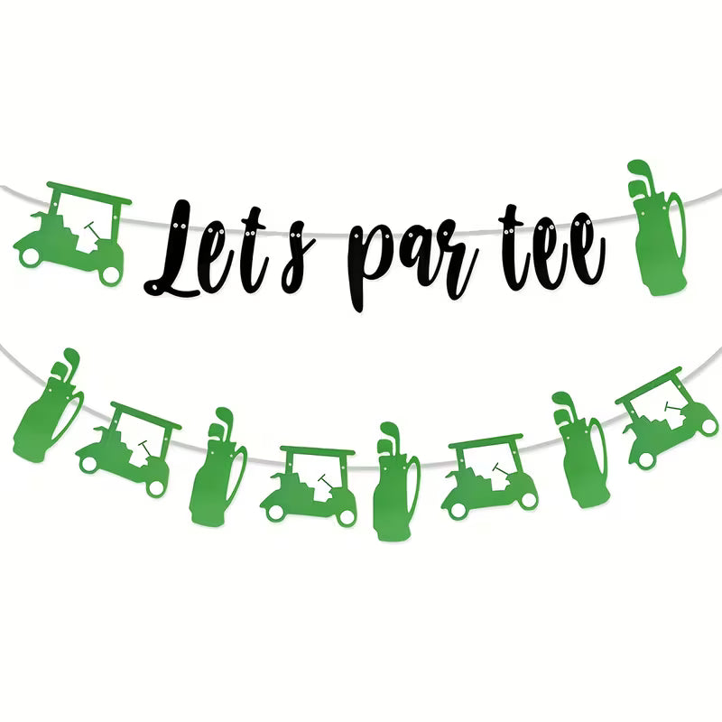 Let'S Par-Tee Golf Banner Set