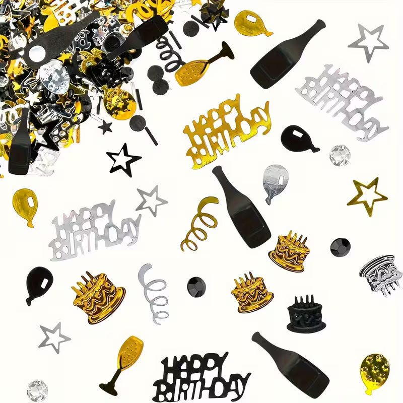 Glittery Birthday Confetti Set