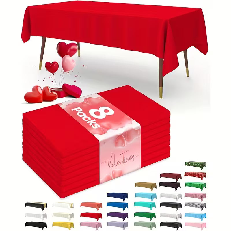Durable Party Tablecloth - Red